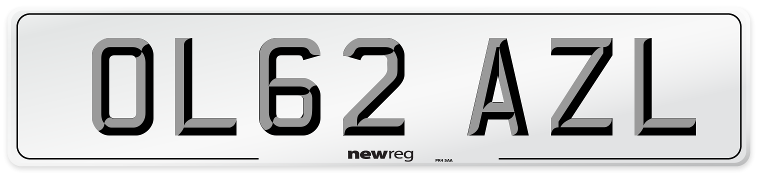 OL62 AZL Number Plate from New Reg